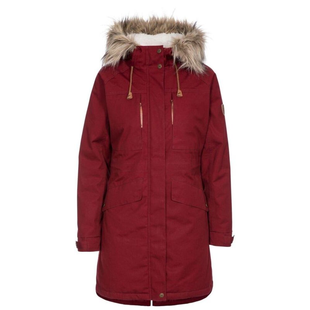 Trespass Womens/Ladies Faithful Waterproof Parka / Merlot